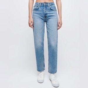 Never worn re / done slim fit jeans in light blue color in size 24 / us 0 / xs